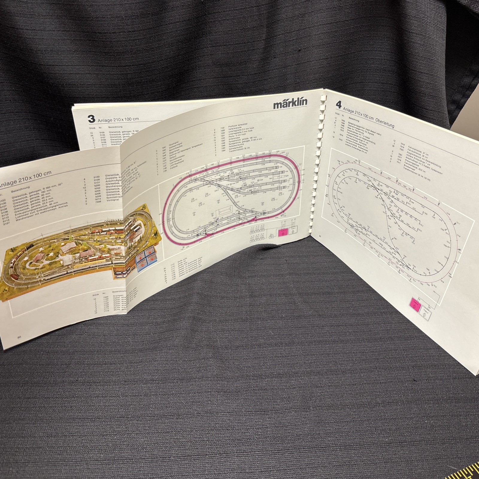 1977 Märklin H0 0390 Handbuch für Gleisanlagen M-Gleise 5100 5200 in German