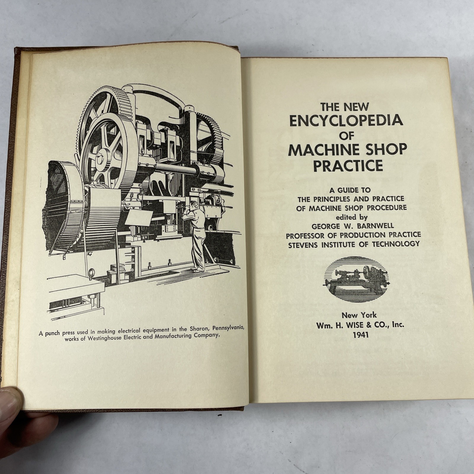 Lot Of 3 Vintage Books Electrician General Electric Encyclopedia Of Machine Shop