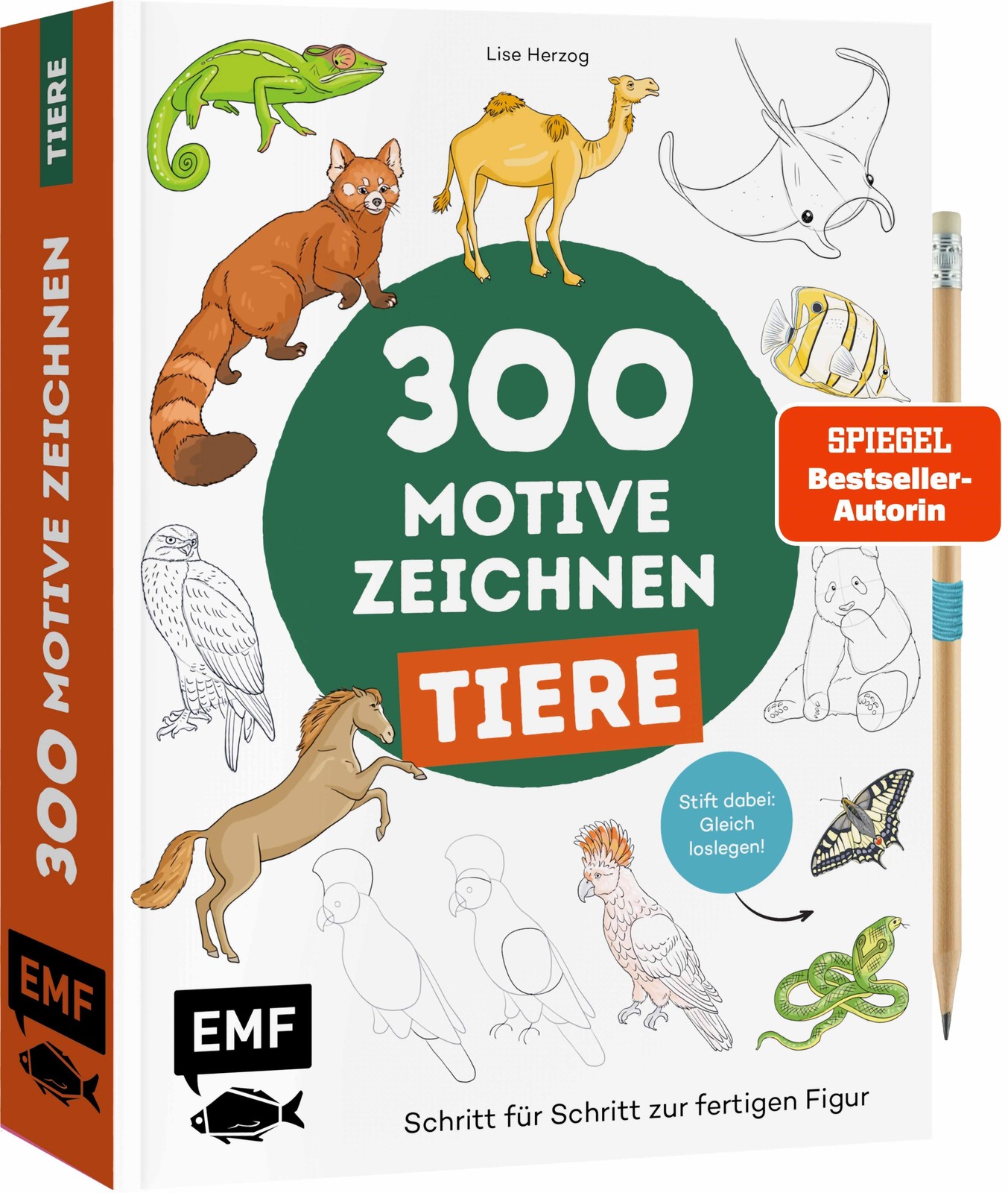 300 Motive zeichnen – Tiere Lise Herzog