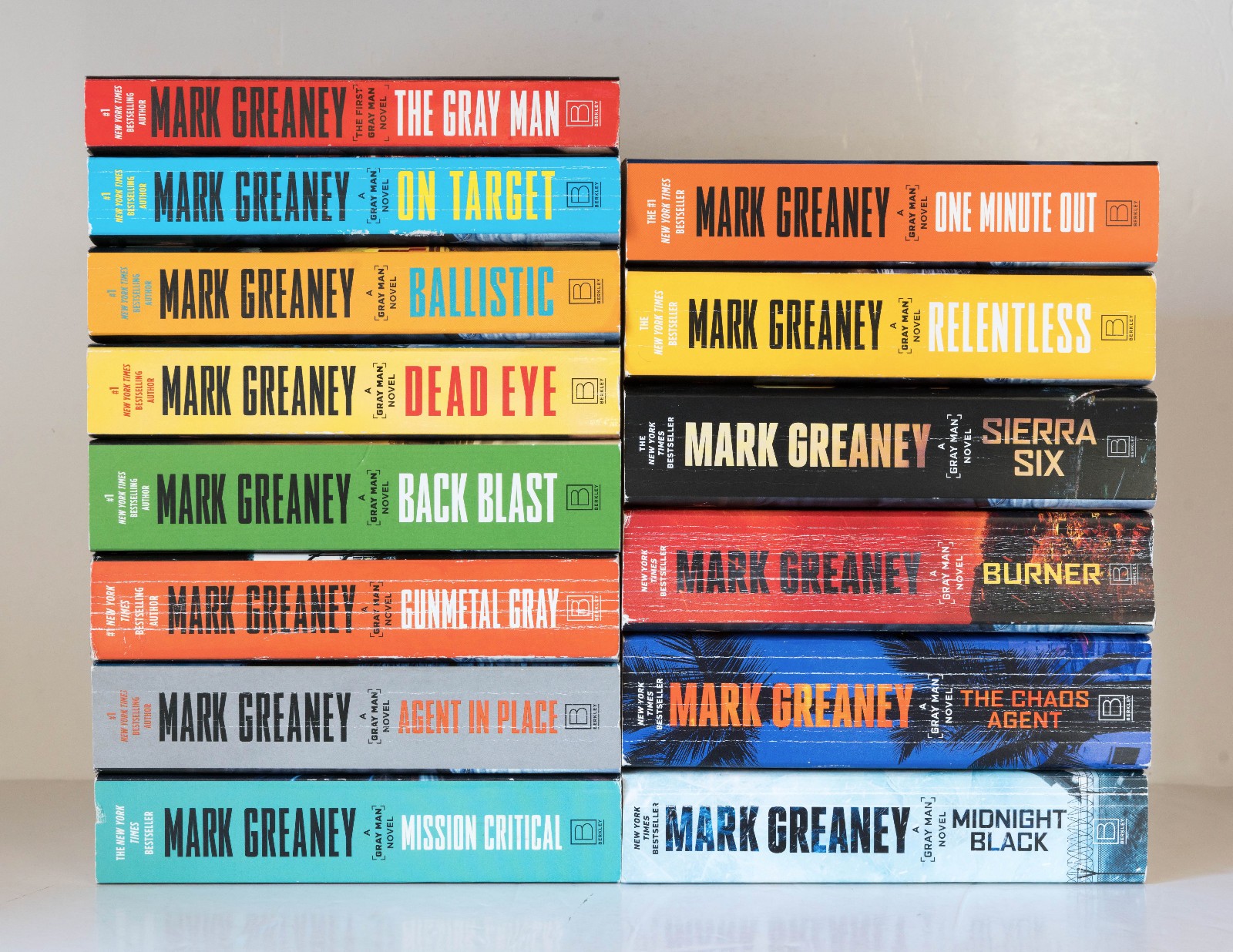 Mark Greaney THE GRAY MAN Complete Series Lot of 14 (#1-14) Set Paperback Books