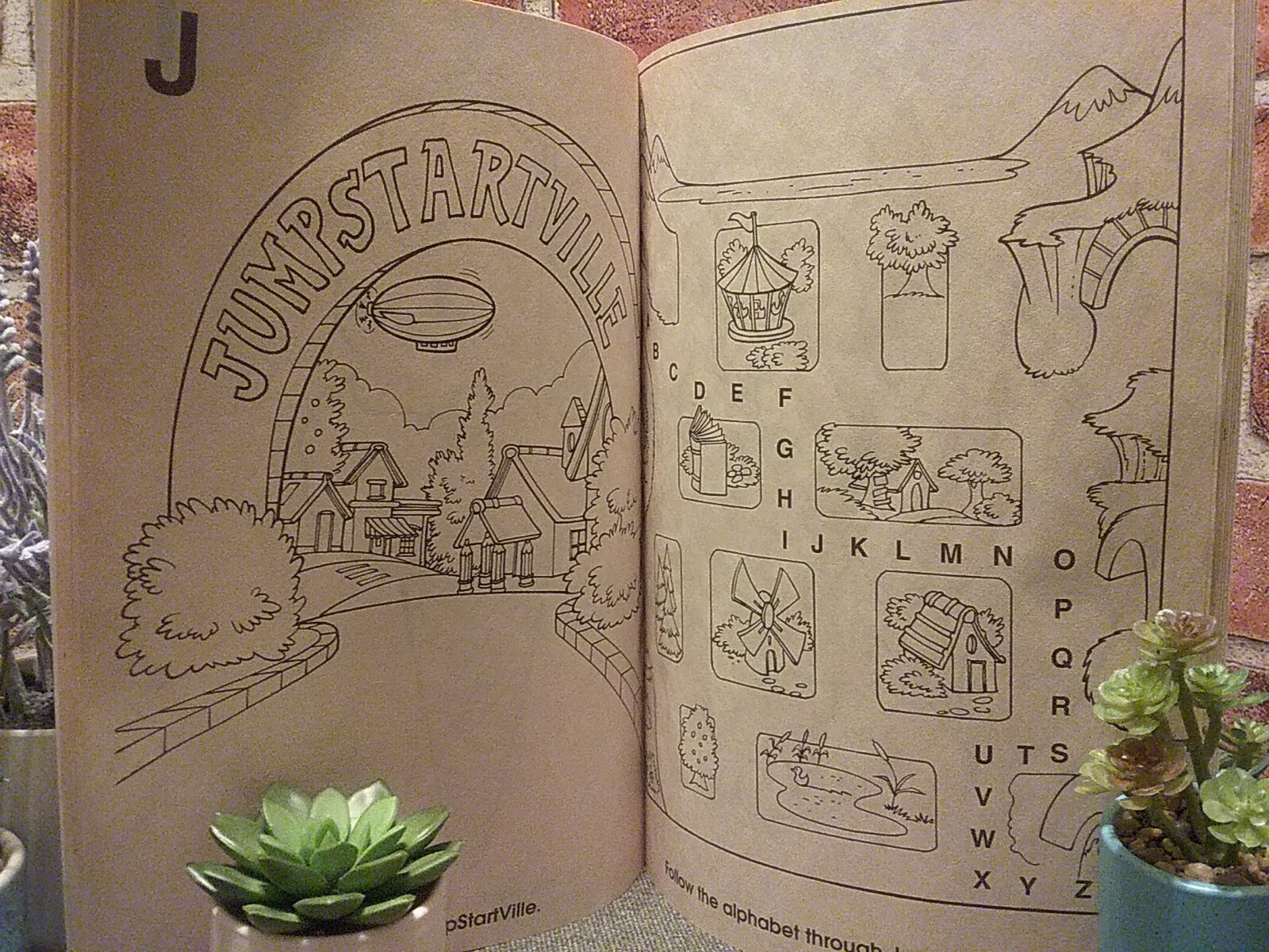 Vtg 2003 Jump Start ABC Fun Coloring & Activity Book w/Cut Out Paper Dolls! NEW