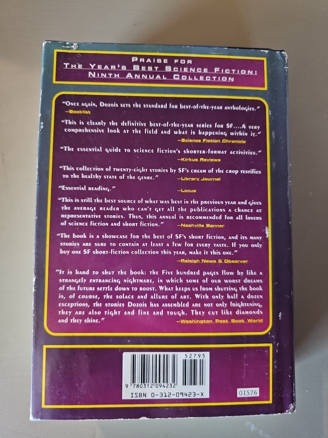 10th Annual Collection 1993 The Year’s Best Science Fiction Book