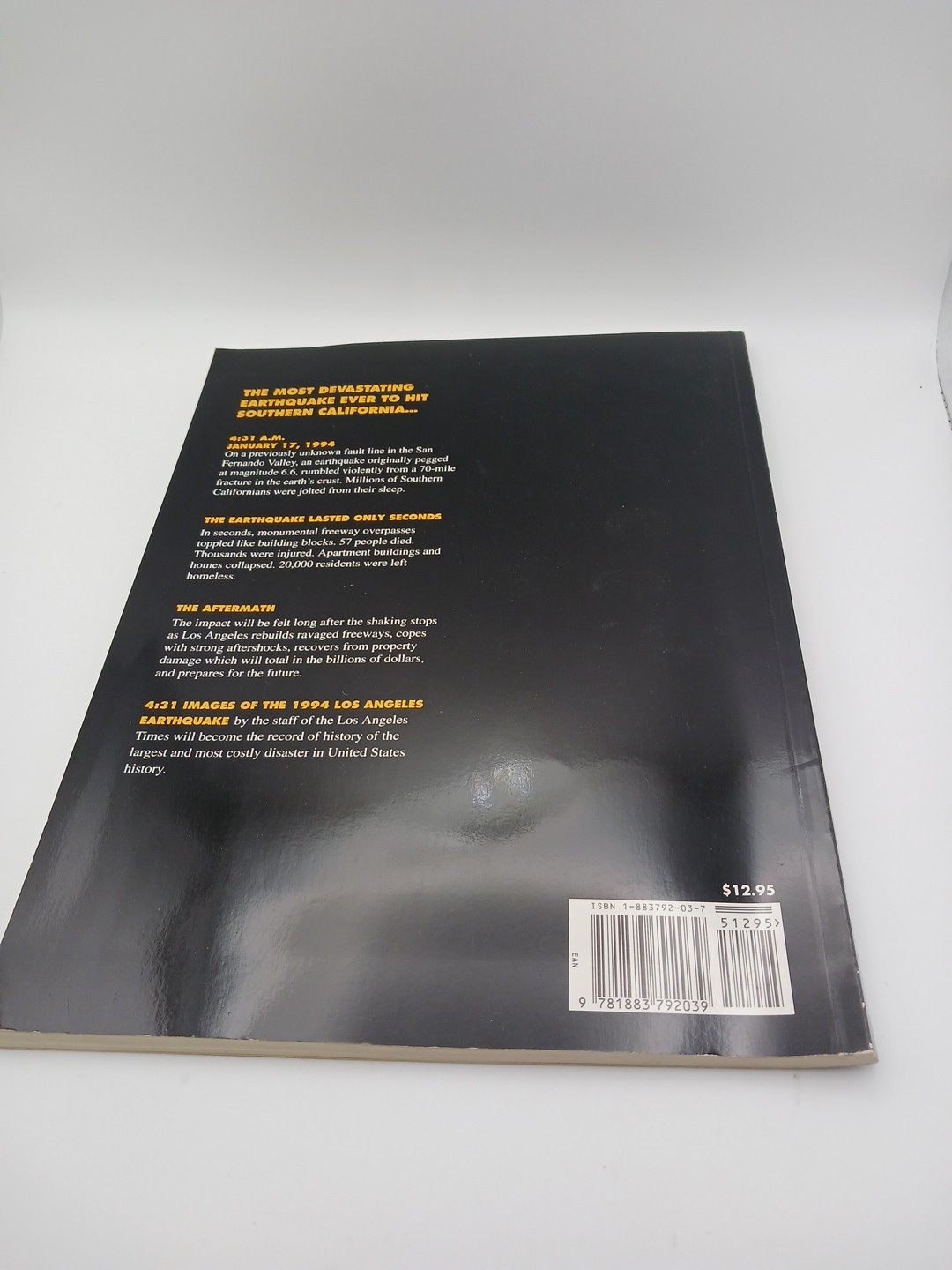 Vintage Images Of The 1994 Los Angeles Earthquake LA Times Photo Book 1st Ed PB
