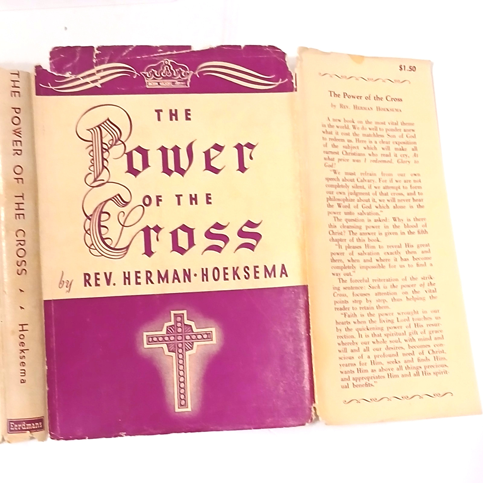 The Power of the Cross – Herman Hoeksema – 1947 Hardcover w/Dust Jacket