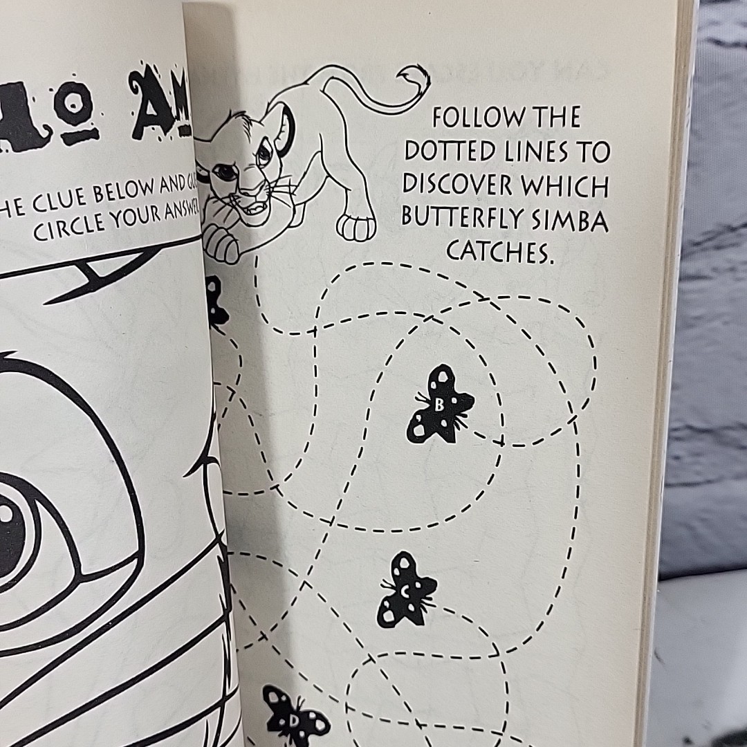 2001 Disney Coloring Activity Sticker Books Lot Dalmatian Press Pooh Lion King