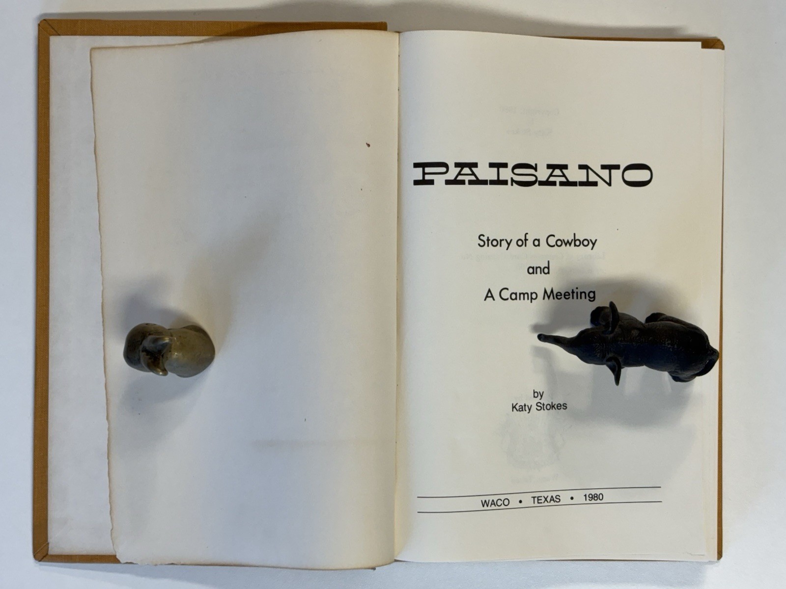 (SIGNED) Paisano; Story of a Cowboy and by Katy Stokes HBDJ 1ST 1980 VERY GOOD