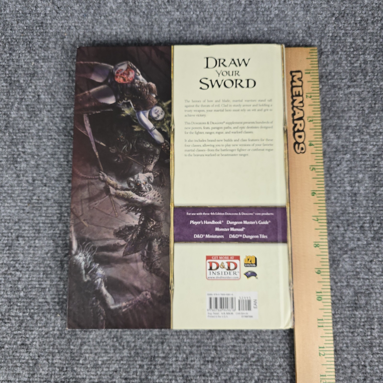Dungeons & Dragons Martial Power by Wizards RPG Team (2008, Hardcover) D&D