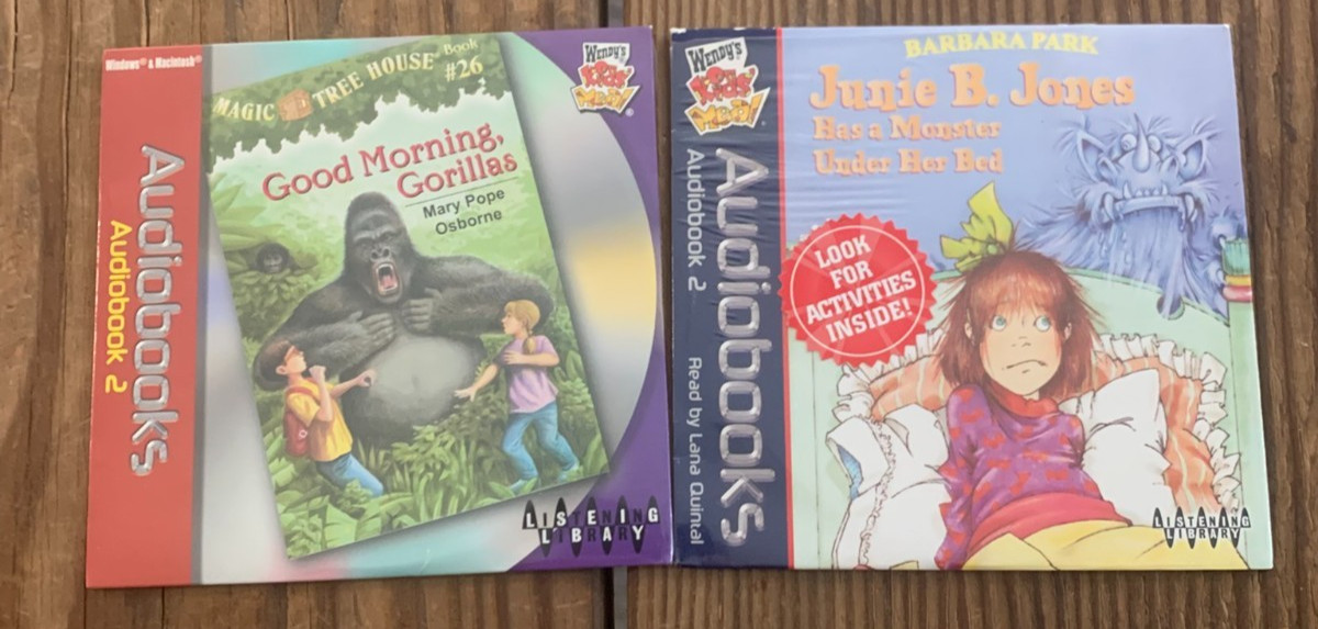 Audiobooks Wendy’s Kids Meal Collectible Junie B. Jones, Good Morning Gorillas