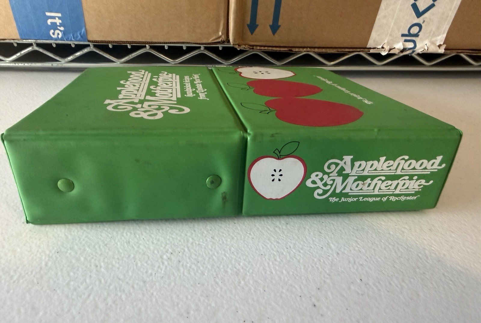 Applehood & Motherpie Cookbook 1981 First Edition Vintage Misprint Mirror Back