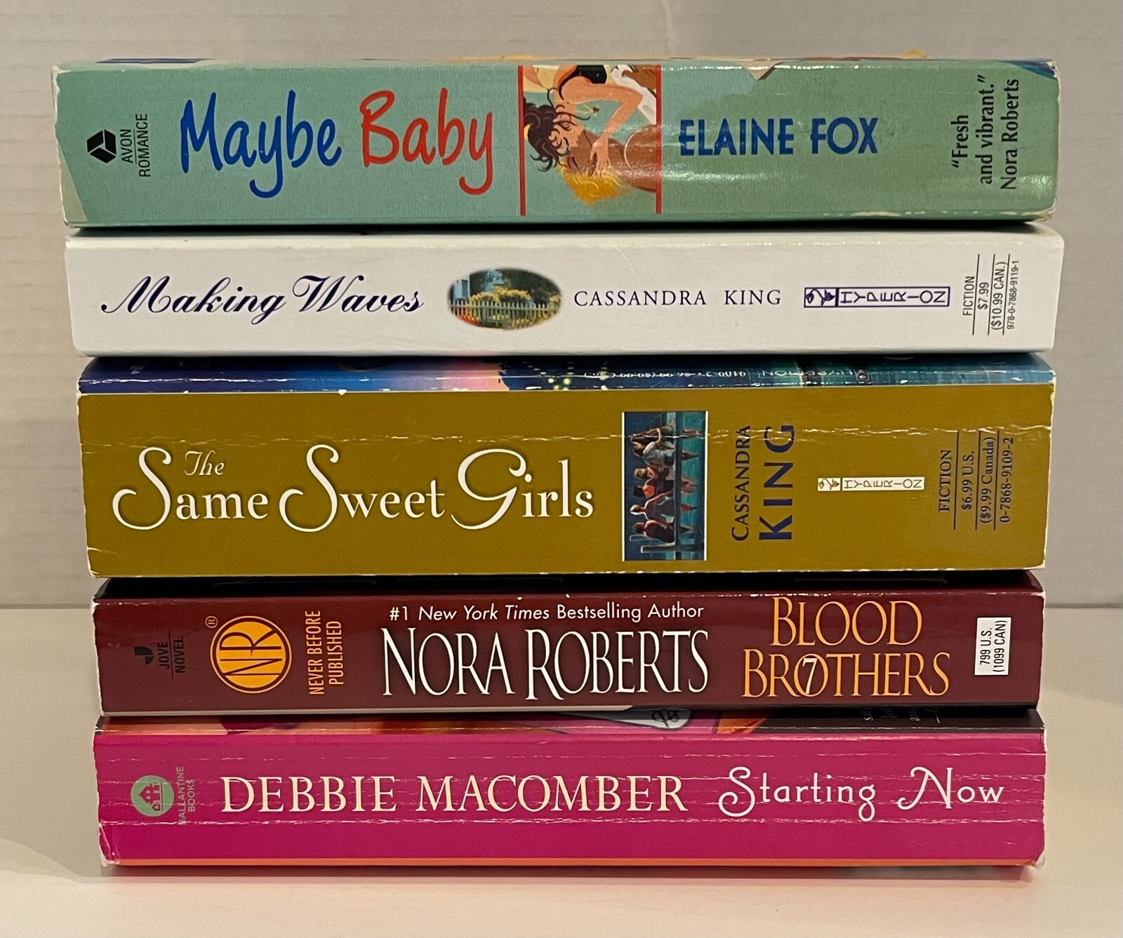 Paperbacks (5) – Contemporary Women’s Fiction Romance – Various Authors