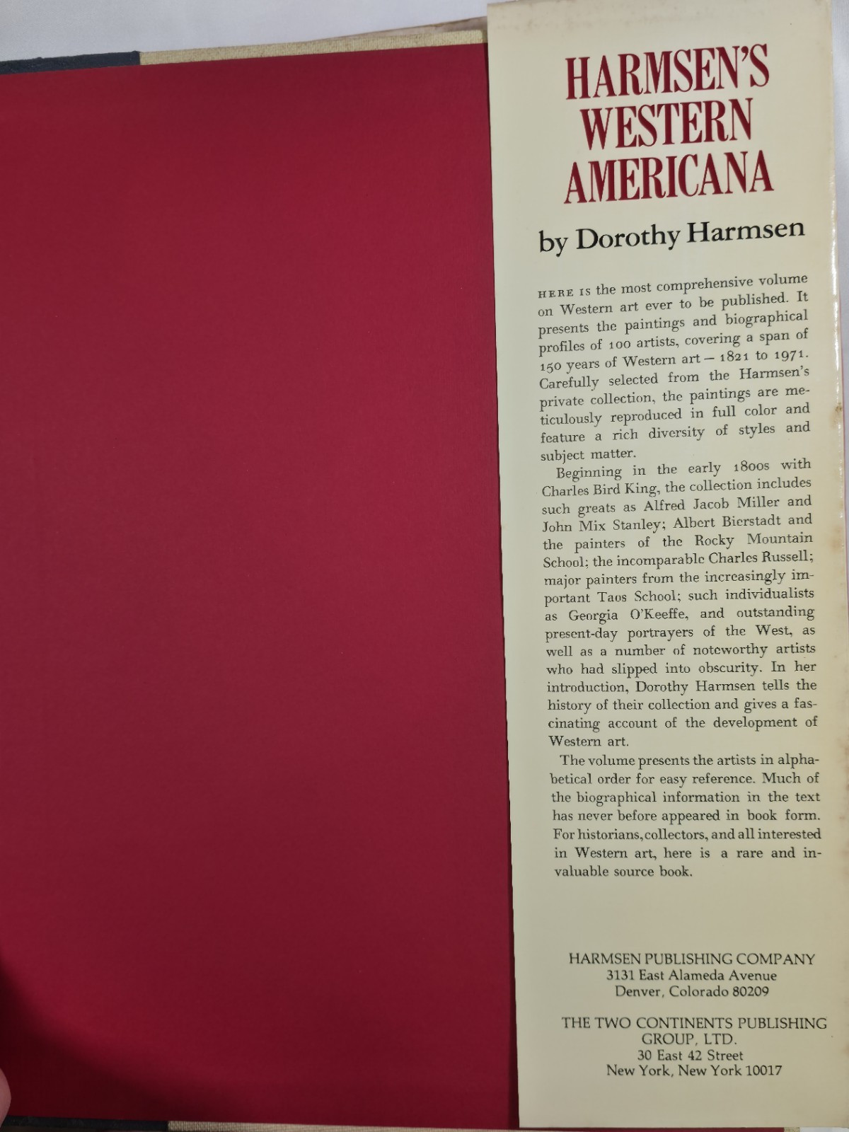 Harmsen’s Western Americana Collection Painting Biography Dorothy Harmsen Art