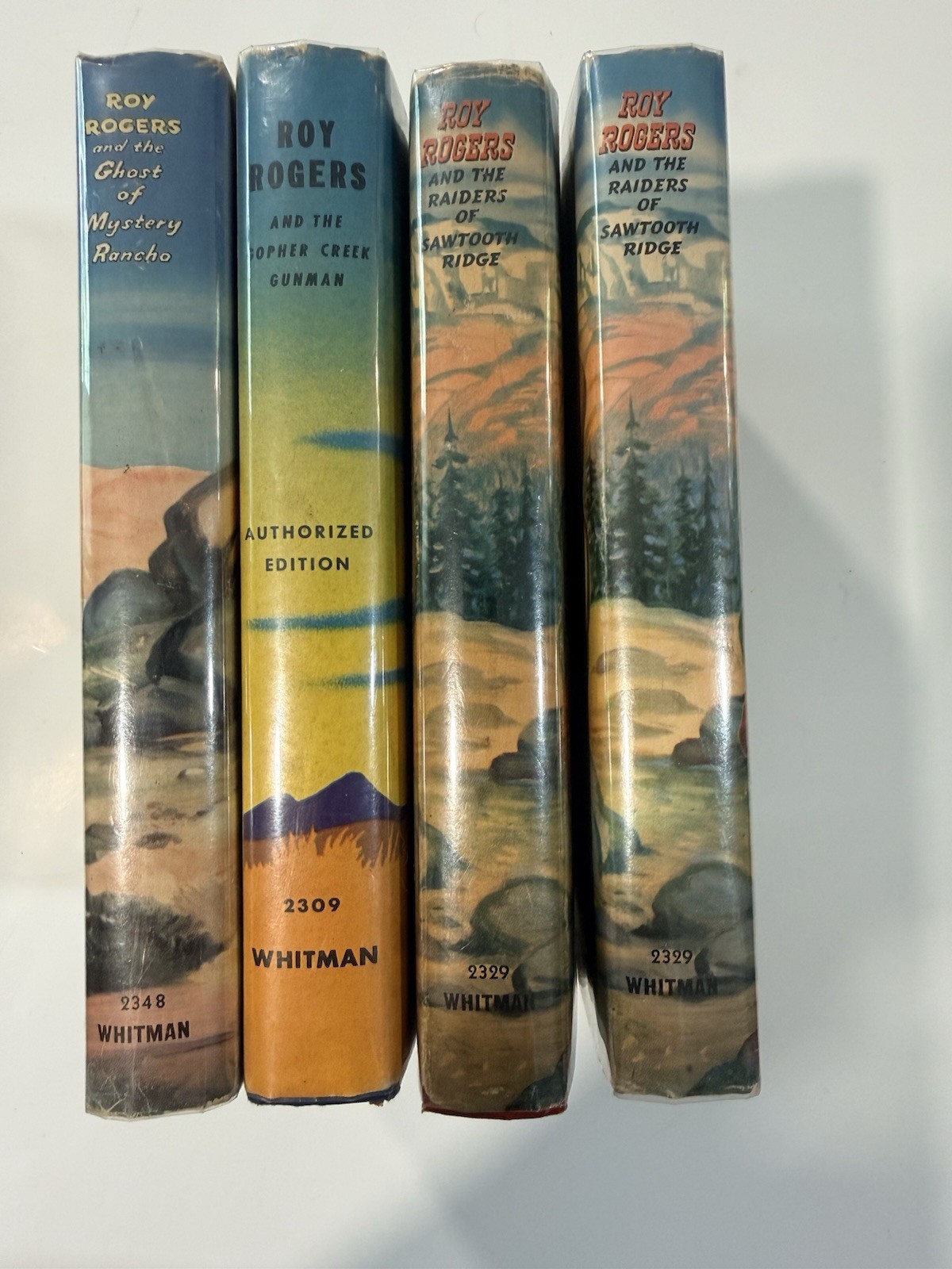 Lot of 4 Vintage Roy Roger’s Whitman Hardcovers Western Books 1944 A+++