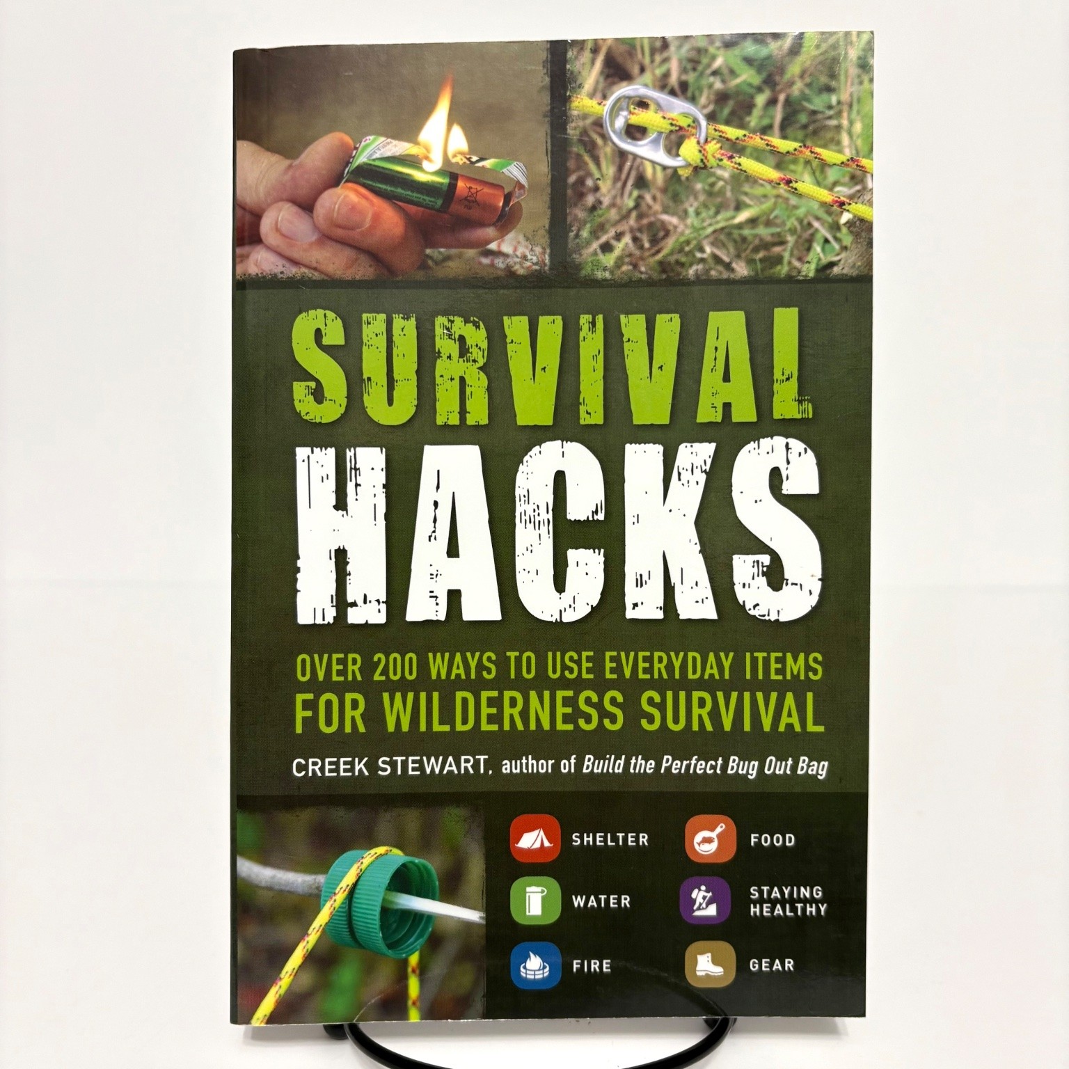 Survival Hacks Creek Stewart 2016 Paperback Wilderness Survival Adams Media Book