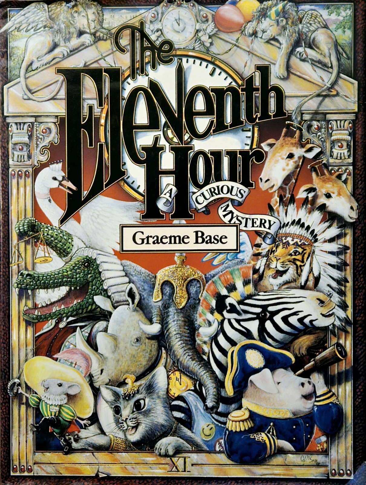 The Eleventh Hour A Curious Mystery by Graeme Base HC 1993 Picture Book Sealed!
