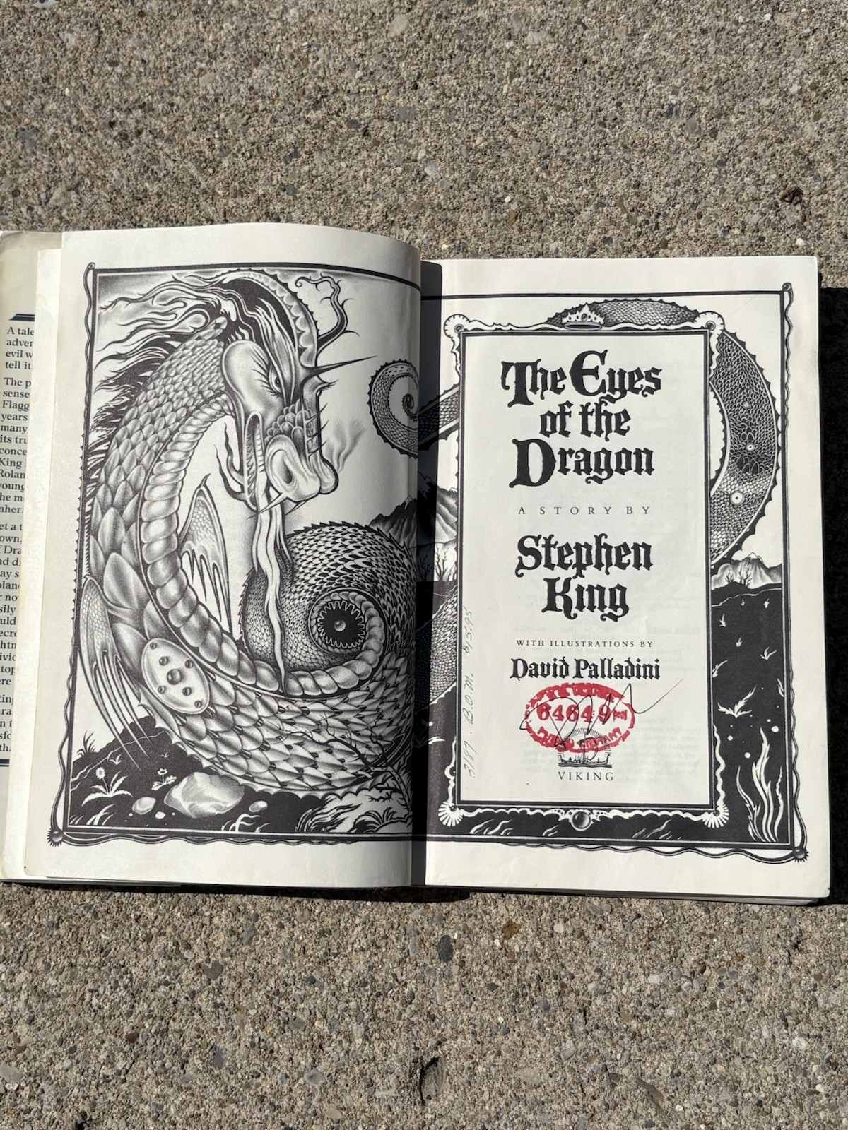 Stephen King The Eyes Of The Dragon 1987 BCE 1st First Edition Hardcover