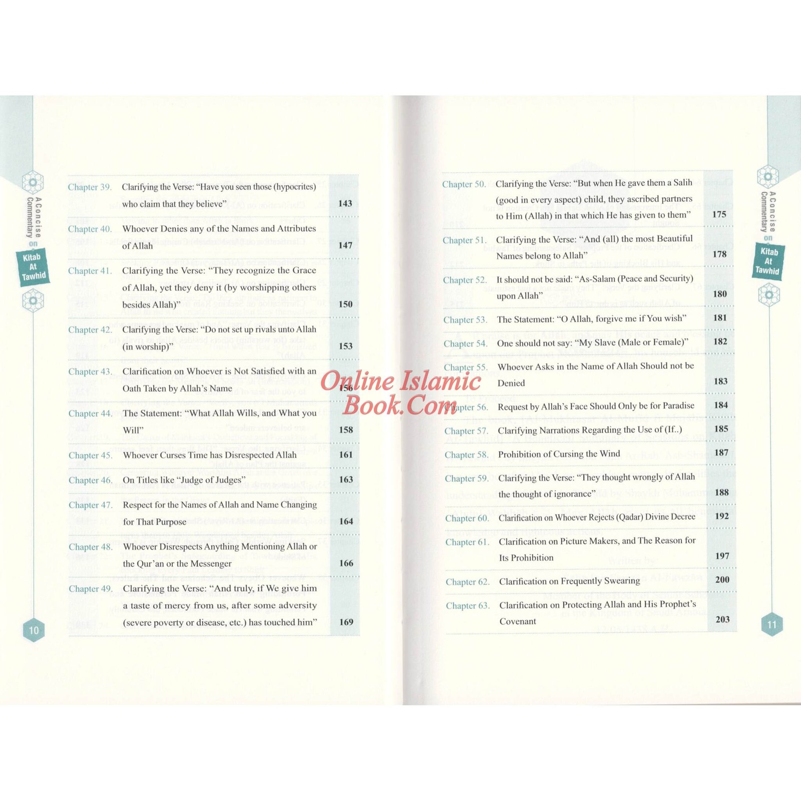 A Concise Commentary on the Book of Tawhid