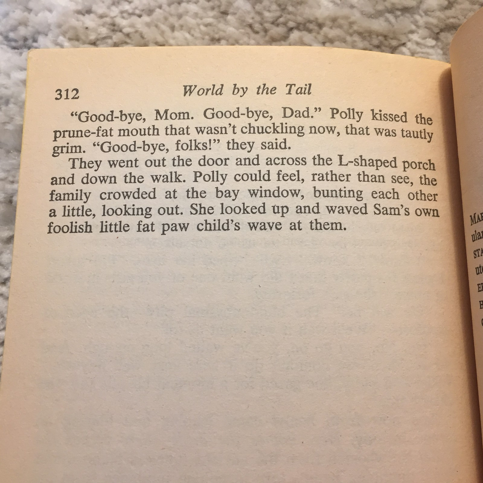 World By The Tail Romance Paperback Book by Marjorie Holmes Bantam Books 1972