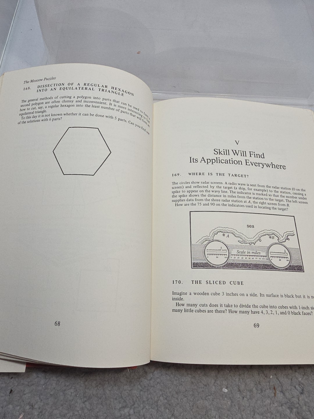 The Moscow Puzzles 359 Mathematical Recreations First Edition Hardcover 1972