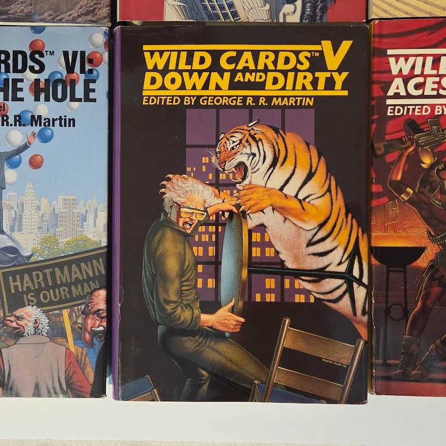 George R.R. Martin Wildcards 1-6 Hardcover HC Book Lot 1 2 3 4 5 6 Sci-Fi
