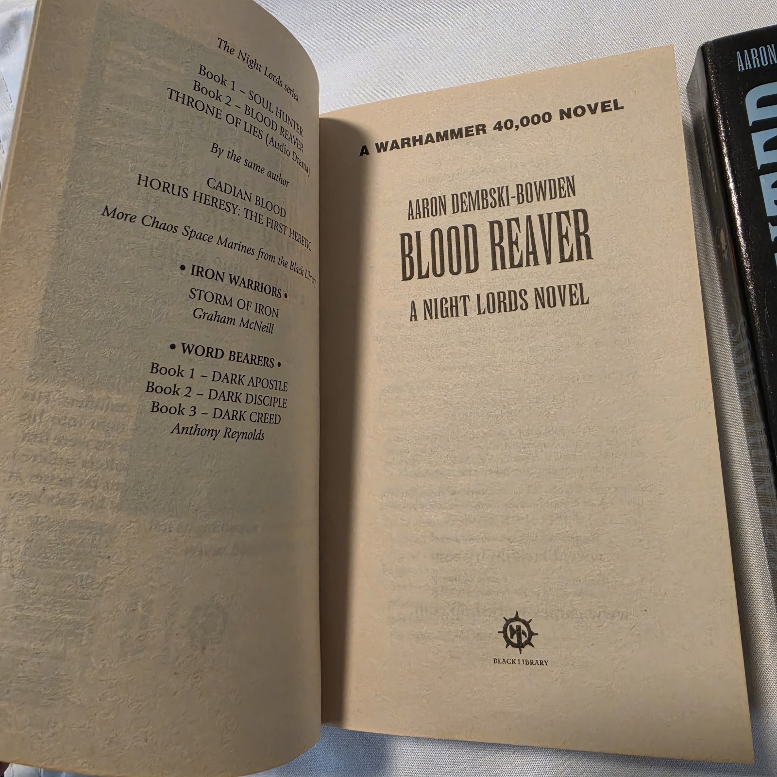 Warhammer Night Lords Soul Hunter Blood Reaver – Aaron Dembski Bowden
