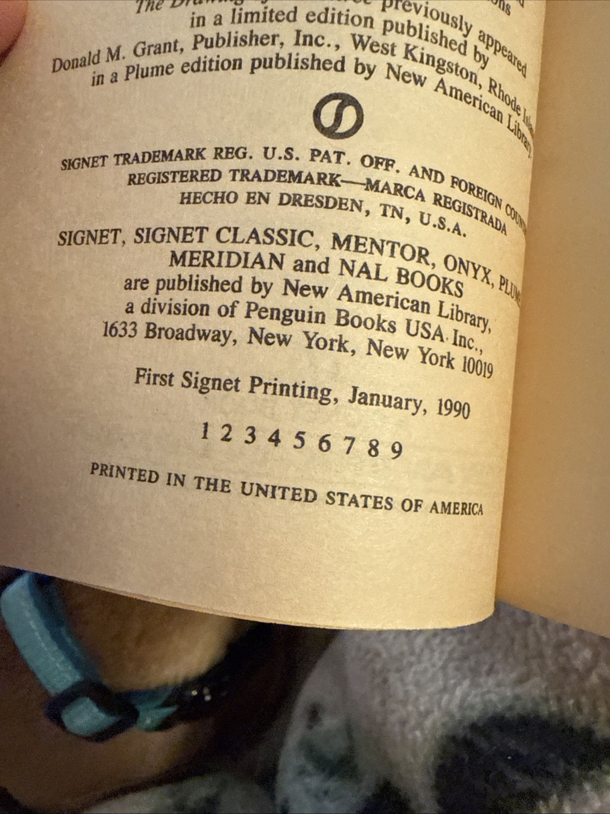 Stephen King, The Drawing Of The Three First Edition Signet Paperback Printing