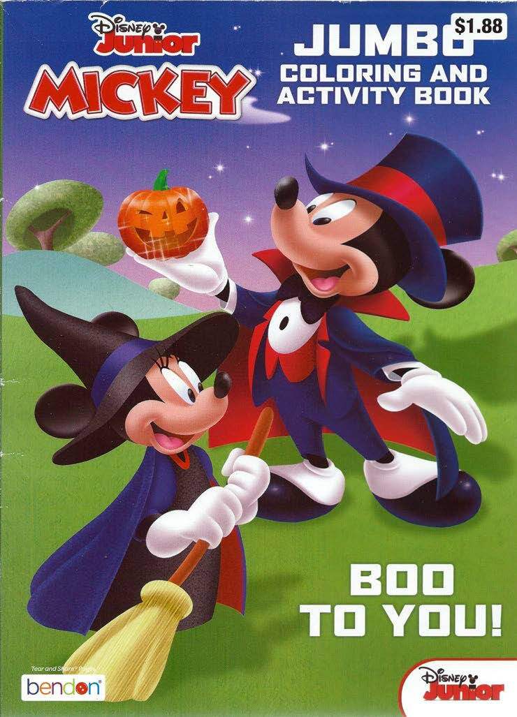 Lot of 12 Coloring Books Halloween Disney Mickey & More Children Boy Girl Kids