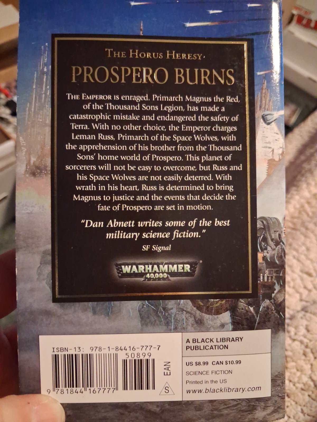 Prospero Burns by Dan Abnett (2010, Mass Market)