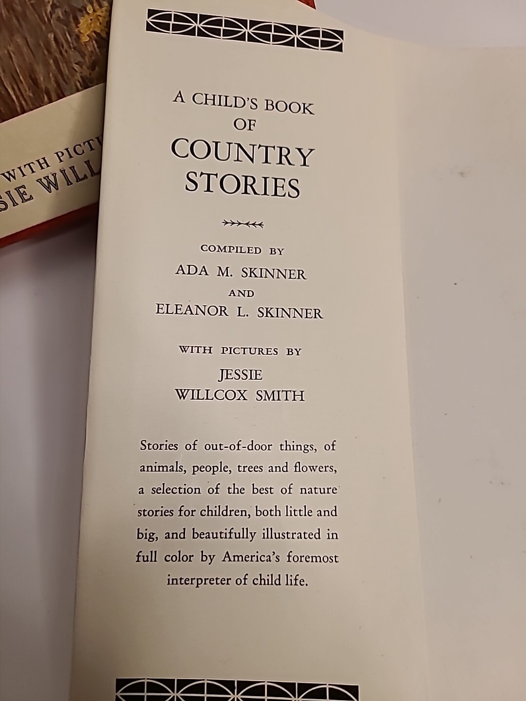 A Child’s Book Of Country Stories by Ada M. Skinner And Eleanor L. Skinner 1935