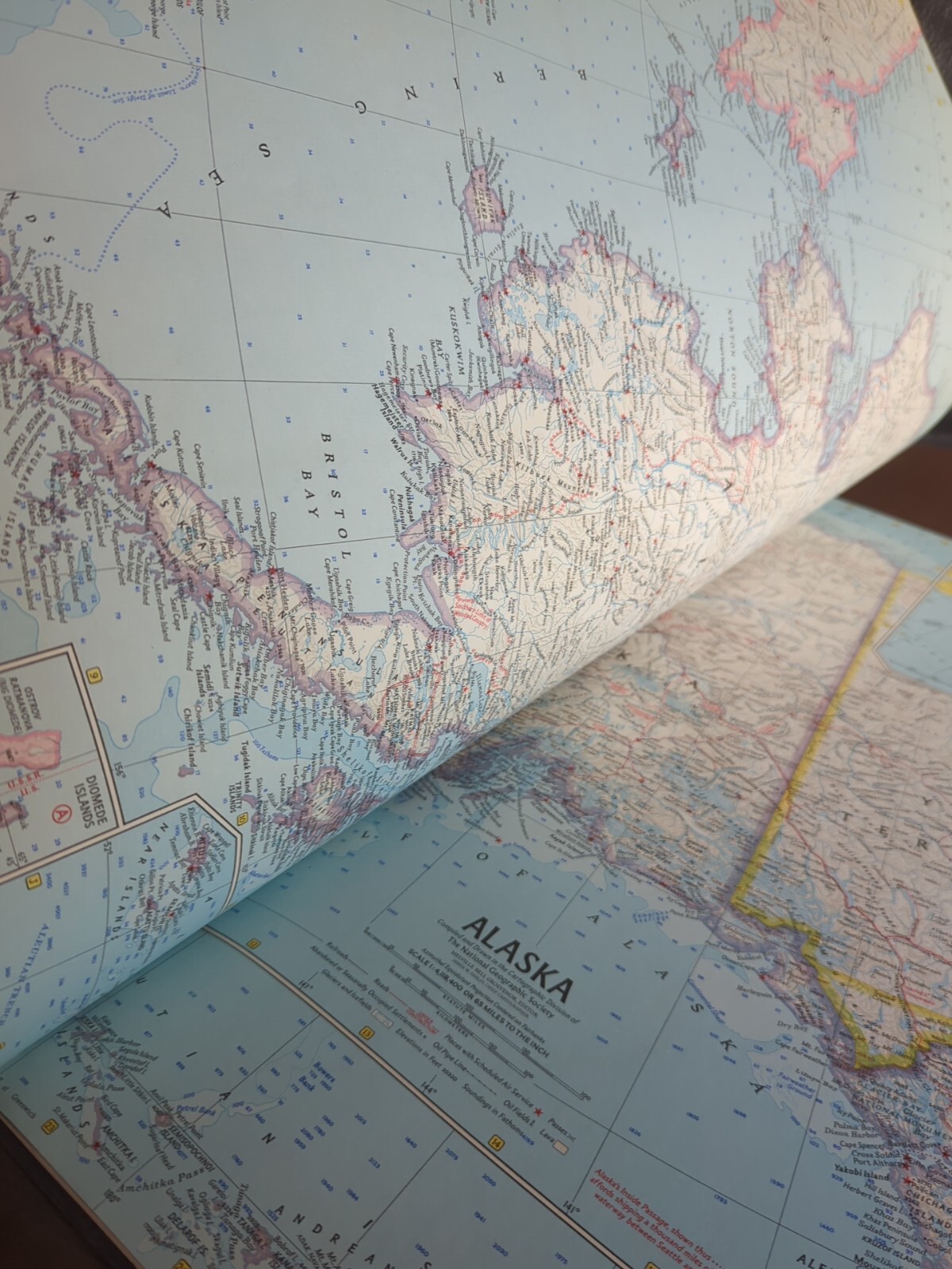 NATIONAL GEOGRAPHIC ATLAS OF THE FIFTY UNITED STATES 1960 HUGE 75 Pages Clean