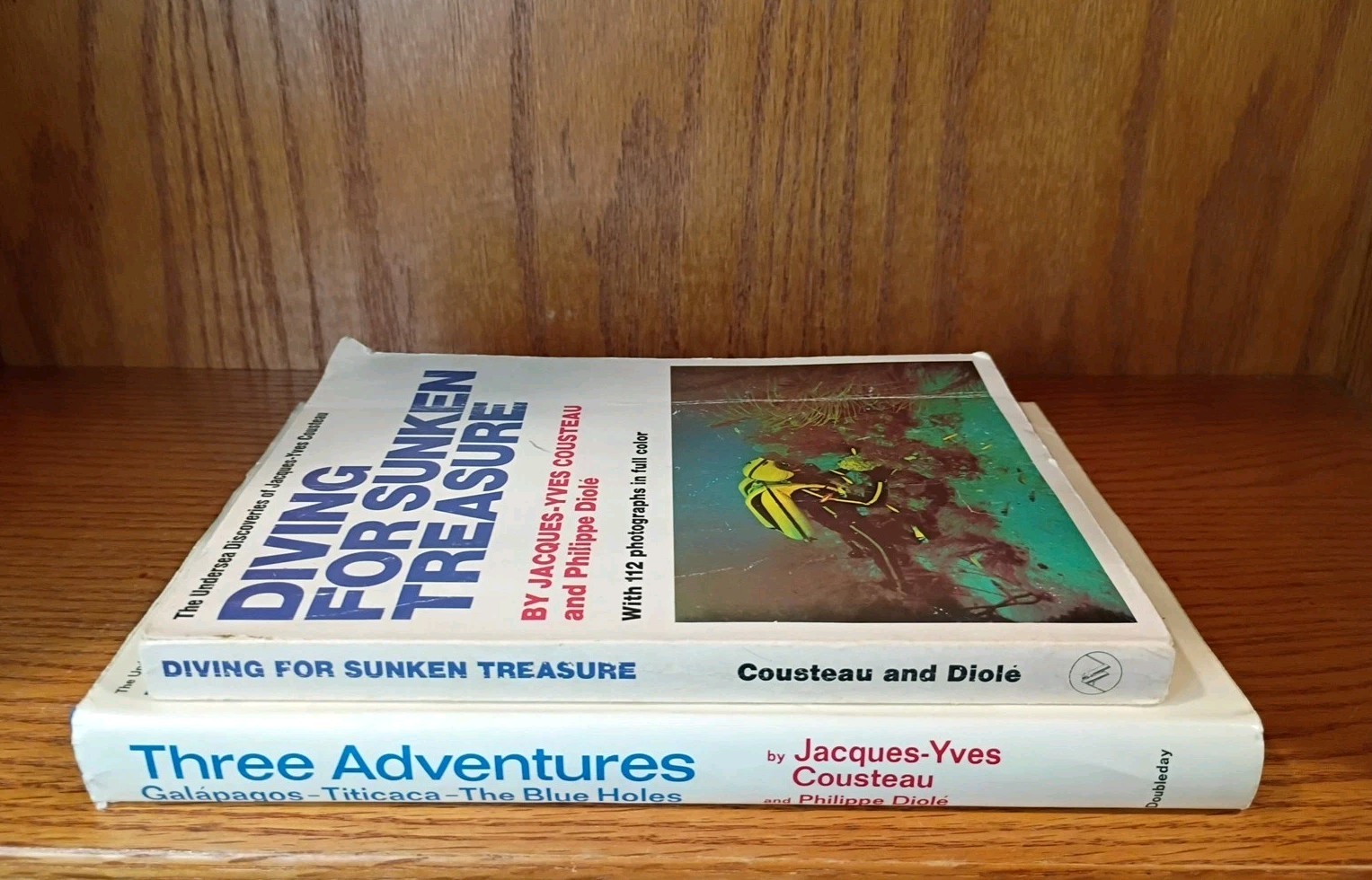 Lot Of 2 The Undersea Discoveries Of Jacques-Yves Cousteau & Philippe Dione Rare