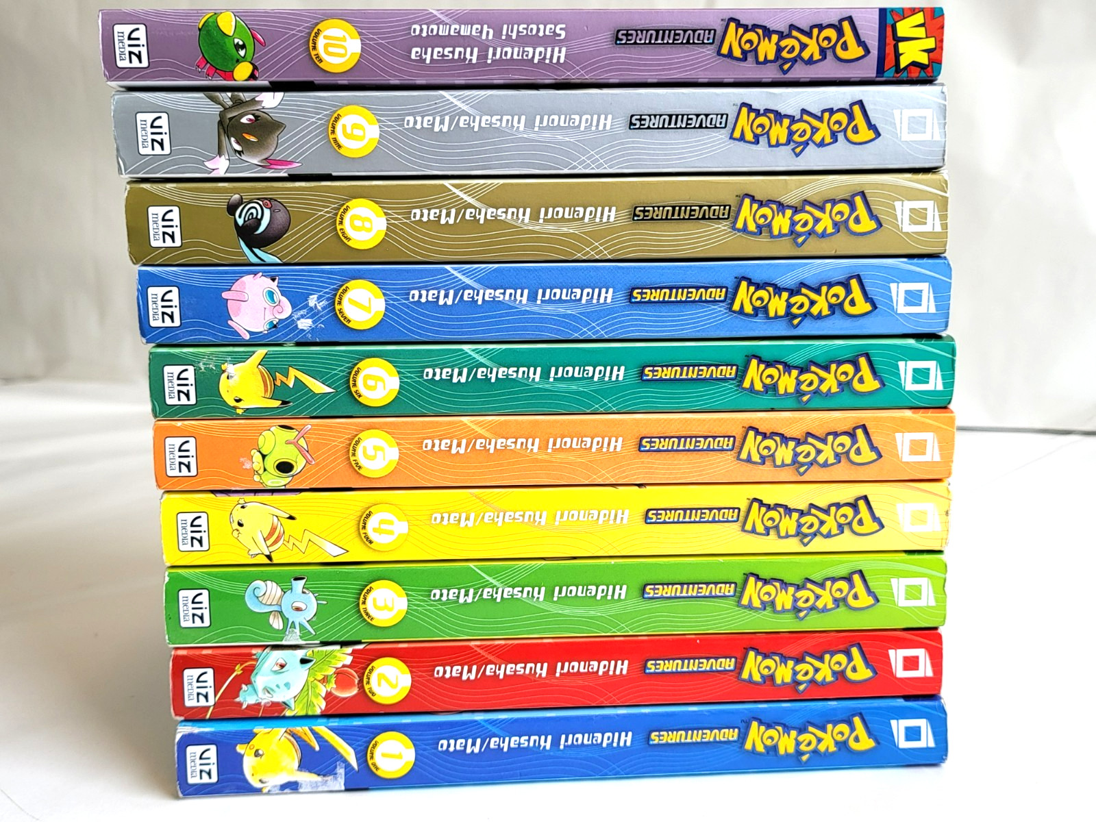 Pokémon Adventures Vol 1–10 Complete Manga Set ALL FIRST PRINTING VizKids