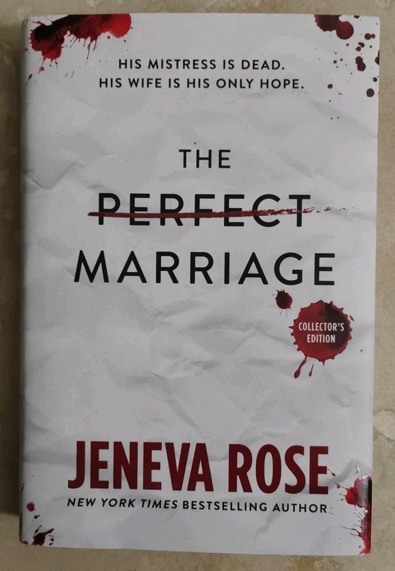 THE PERFECT MARRIAGE By:Jeneva Rose (Hardcover, 2024) Collectors Edition 1st/1st