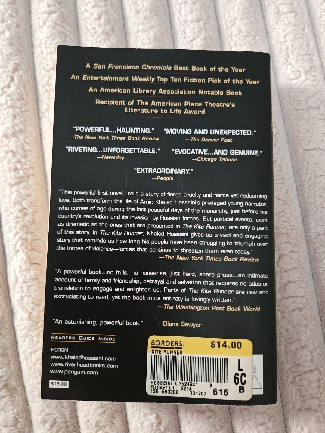 The Kite Runner by Khaled Hosseini book