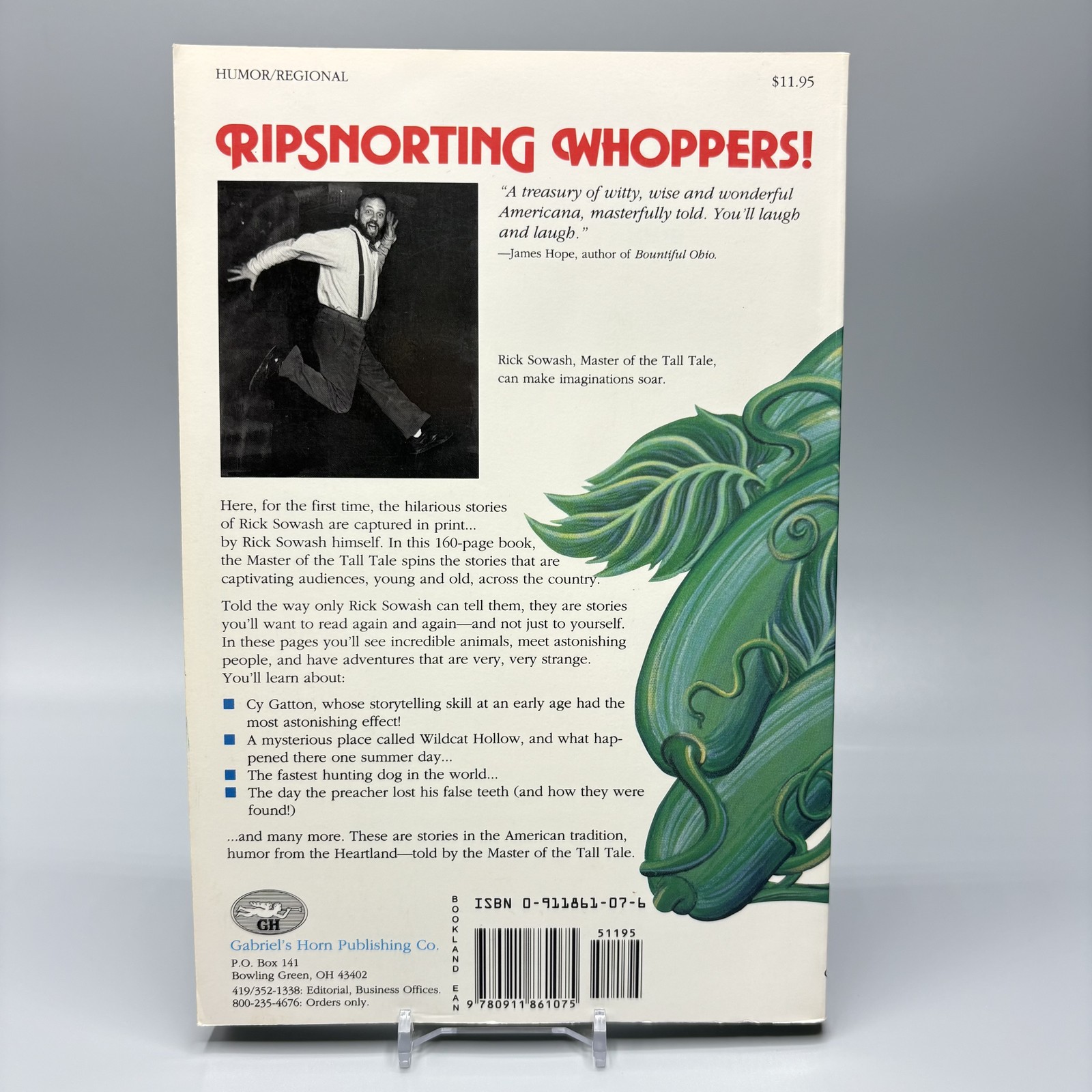 Ripsnorting Whoppers! Humor from America’s Heartland Rick Sowash Signed PB Book