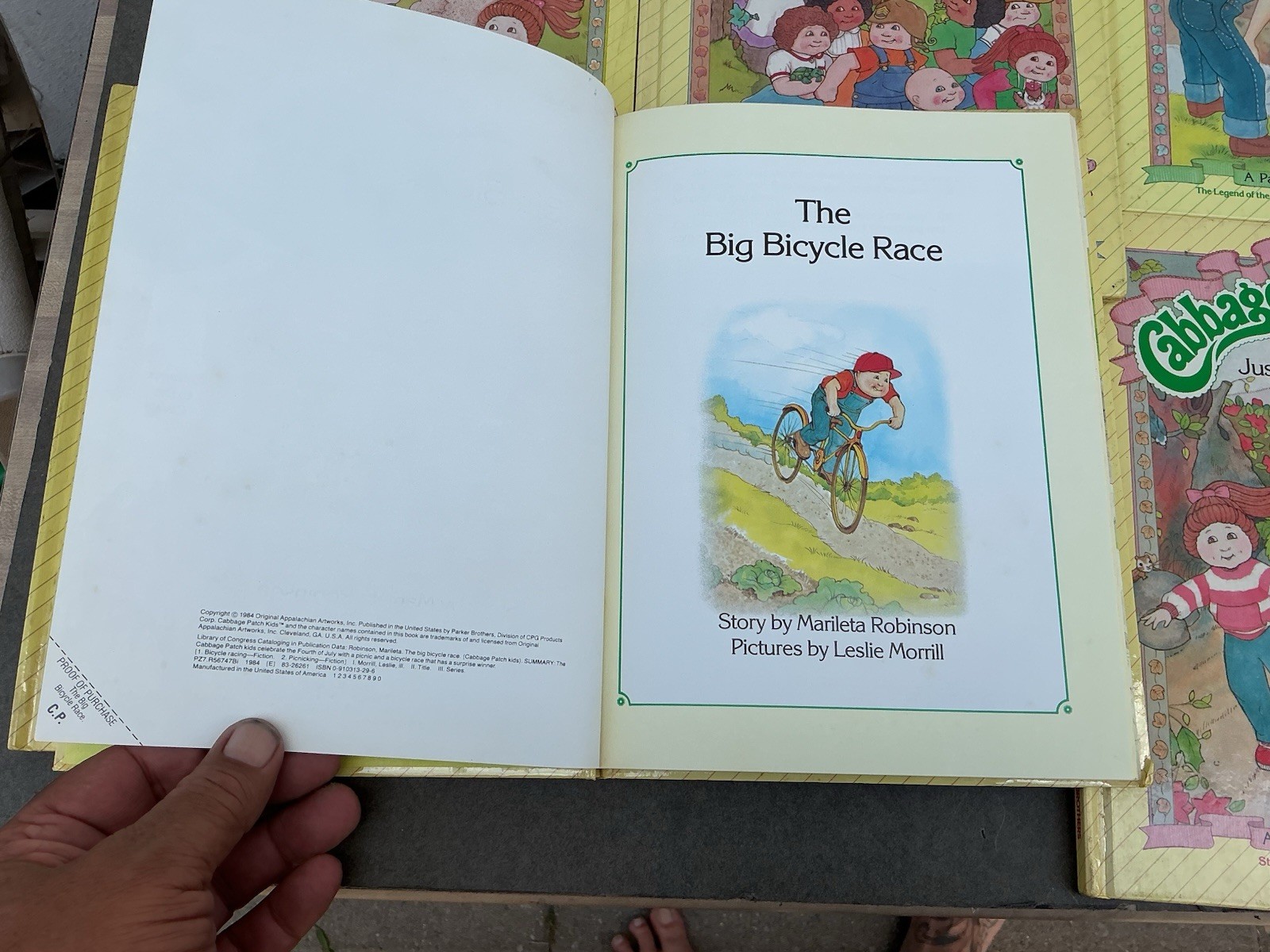 Vintage Cabbage Patch Kids Books Lot of 8 Hardcover Parker Brothers