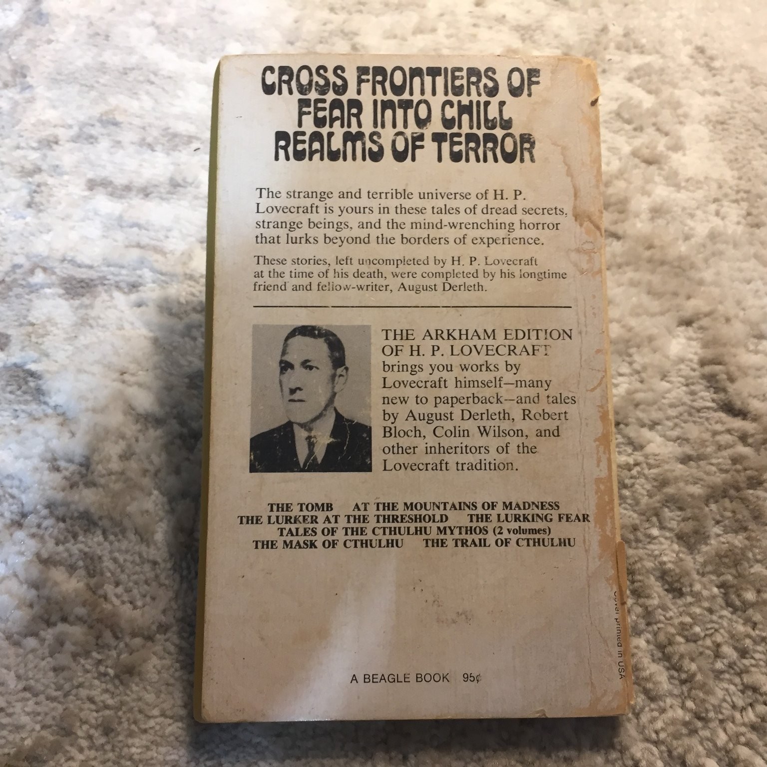 The Shuttered Room H.P. Lovecraft 1971 Weird Fiction Cosmic Horror Beagle Books