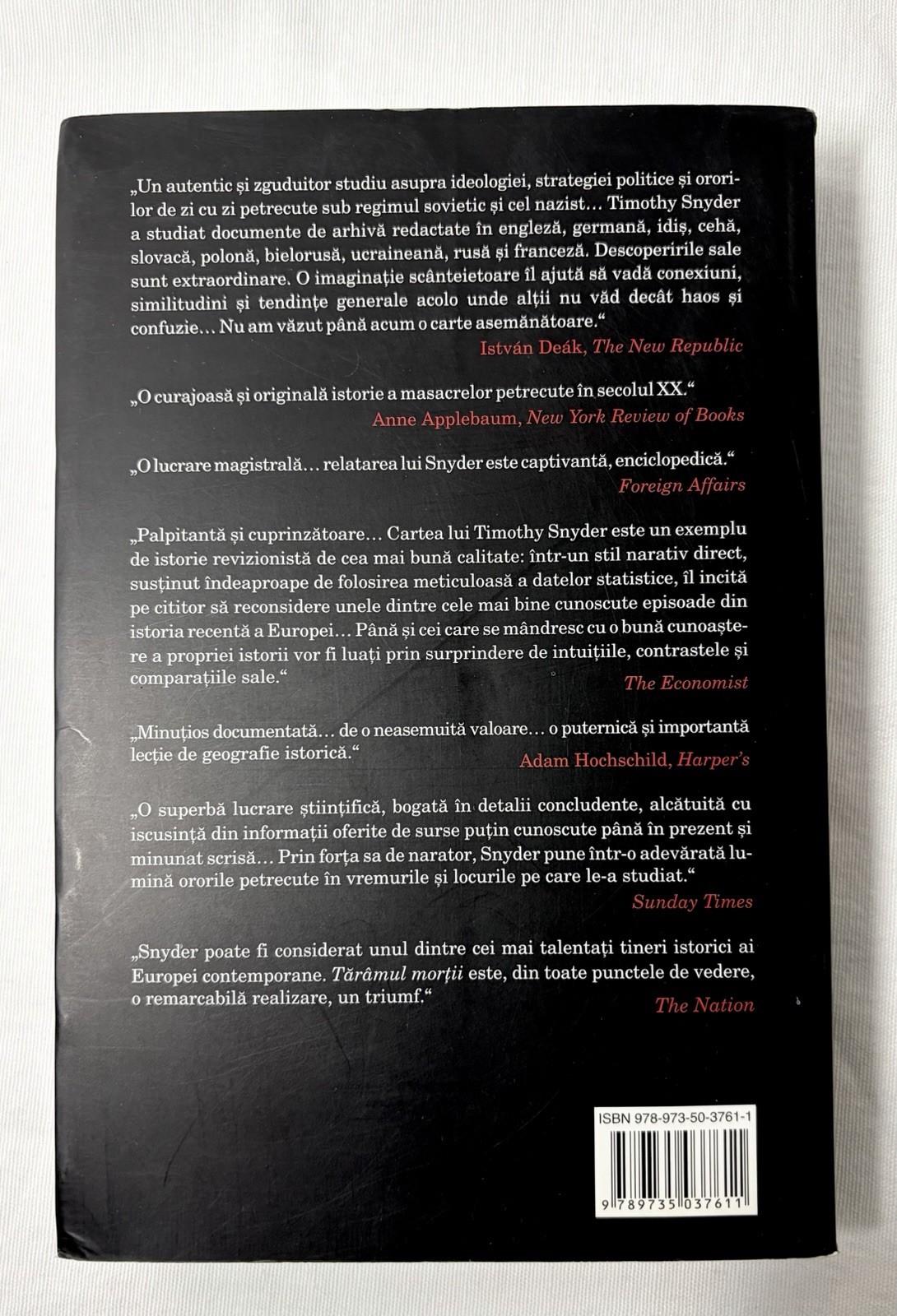 Bloodlands Timothy Snyder Taramul morții Europa intre Hitler și Stalin Tărâmul