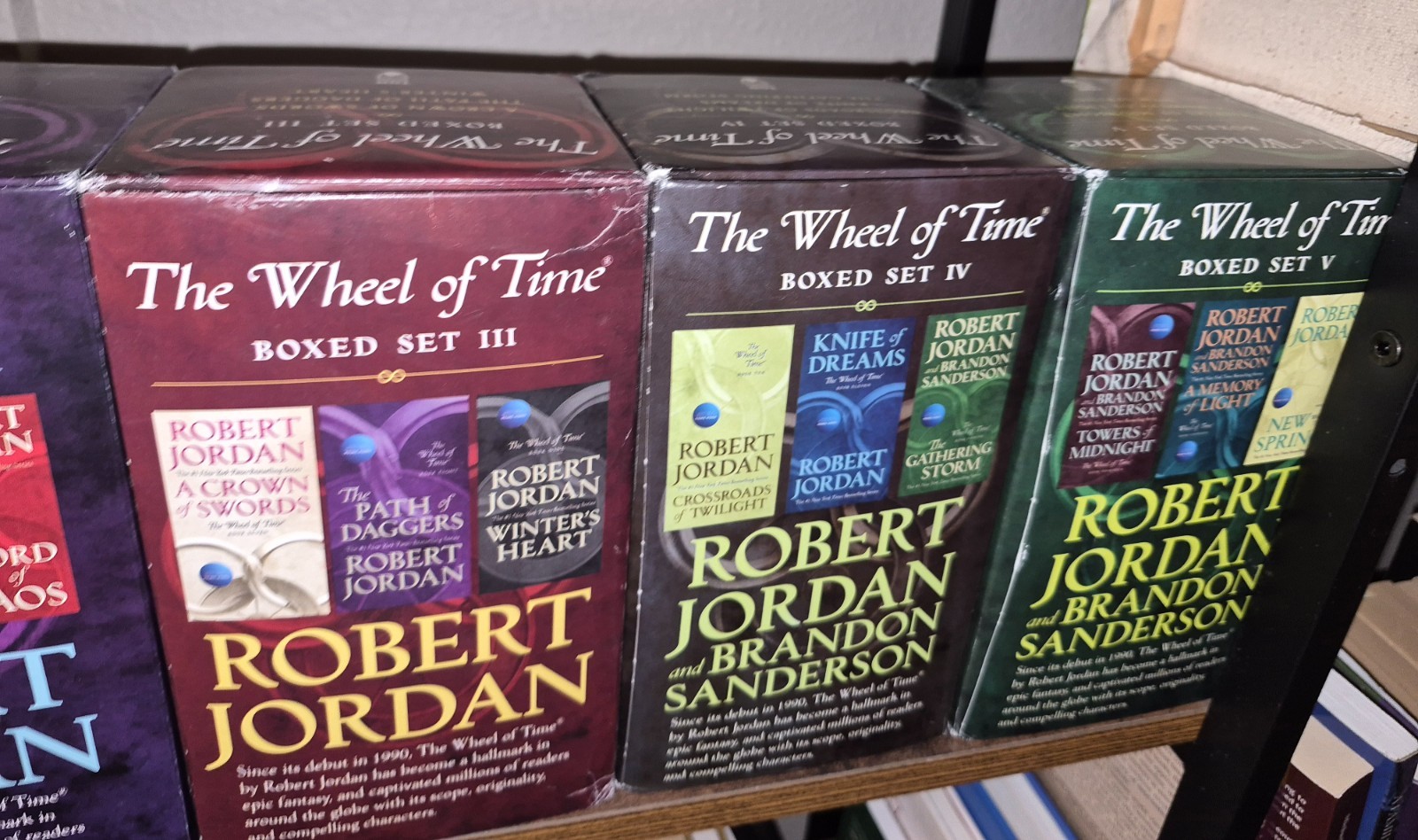 Wheel of Time complete sets Robert Jordan Brandon Sanderson mass mkt paperbacks