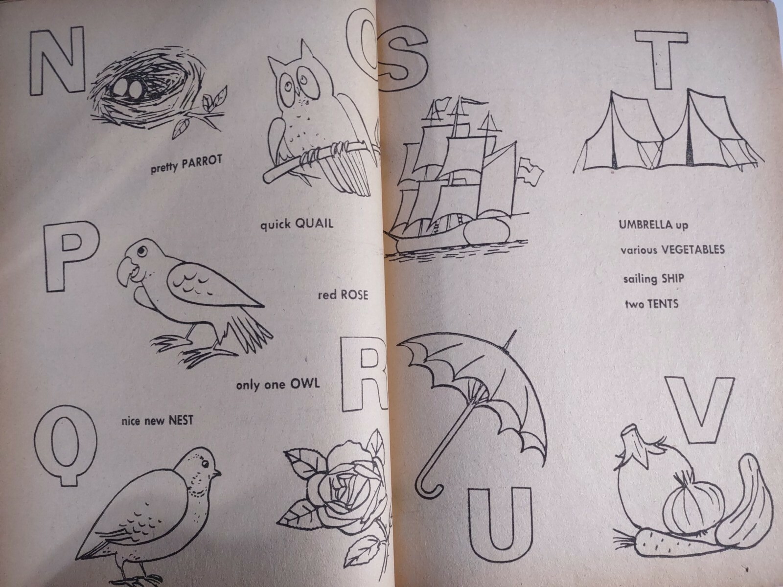 1959 FUN TIME Coloring Book #336 Treasure Coloring Books UNCOLORED 60+ pages.