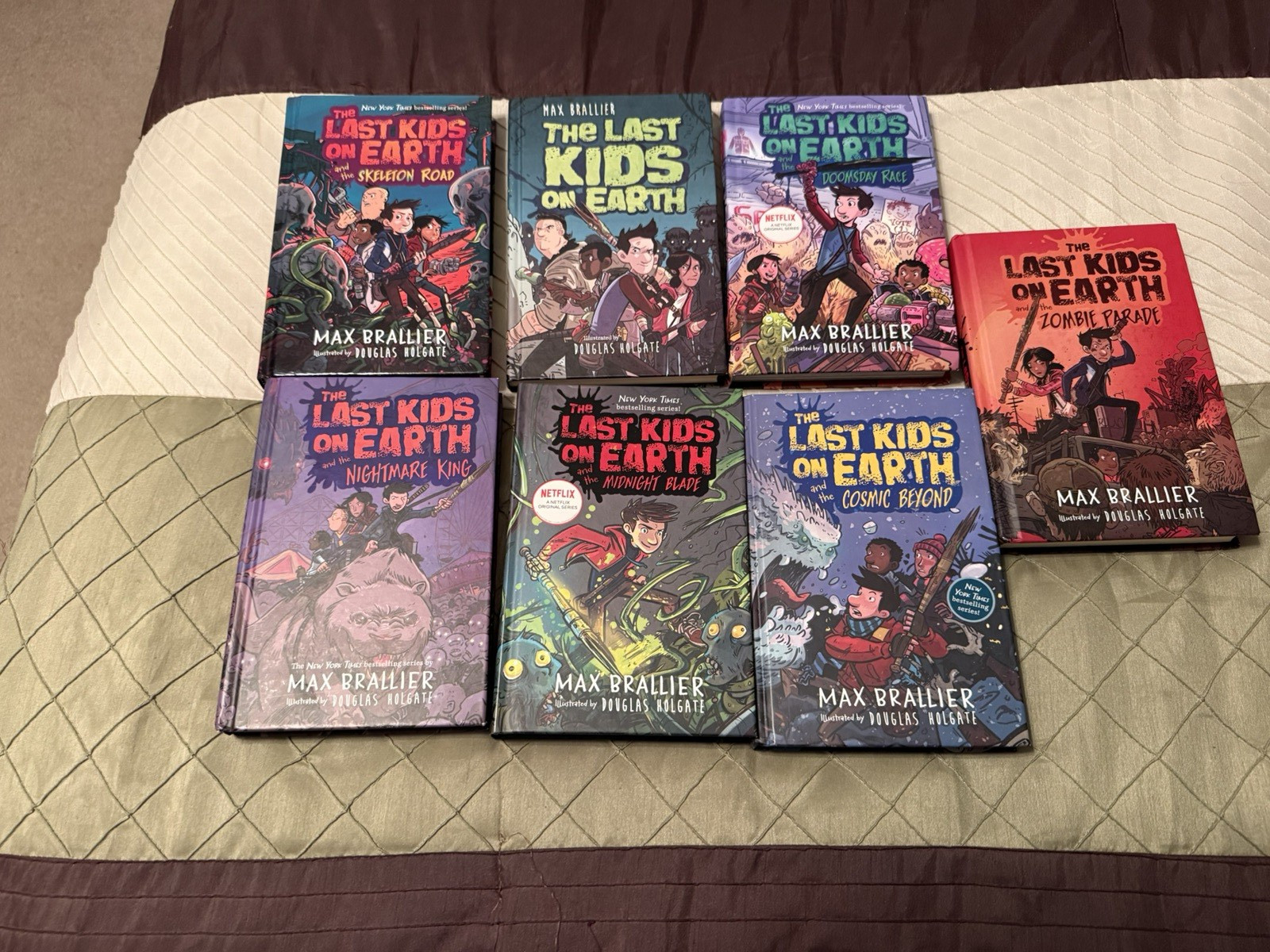 The Last Kids on Earth Book Hardcover LOT SET Of 7 Max Brallier Netflix Series
