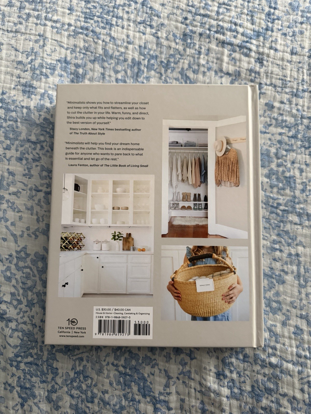 Shira Gill Minimalista Hardcover Illustrated Organizing Book, Ten Speed Press