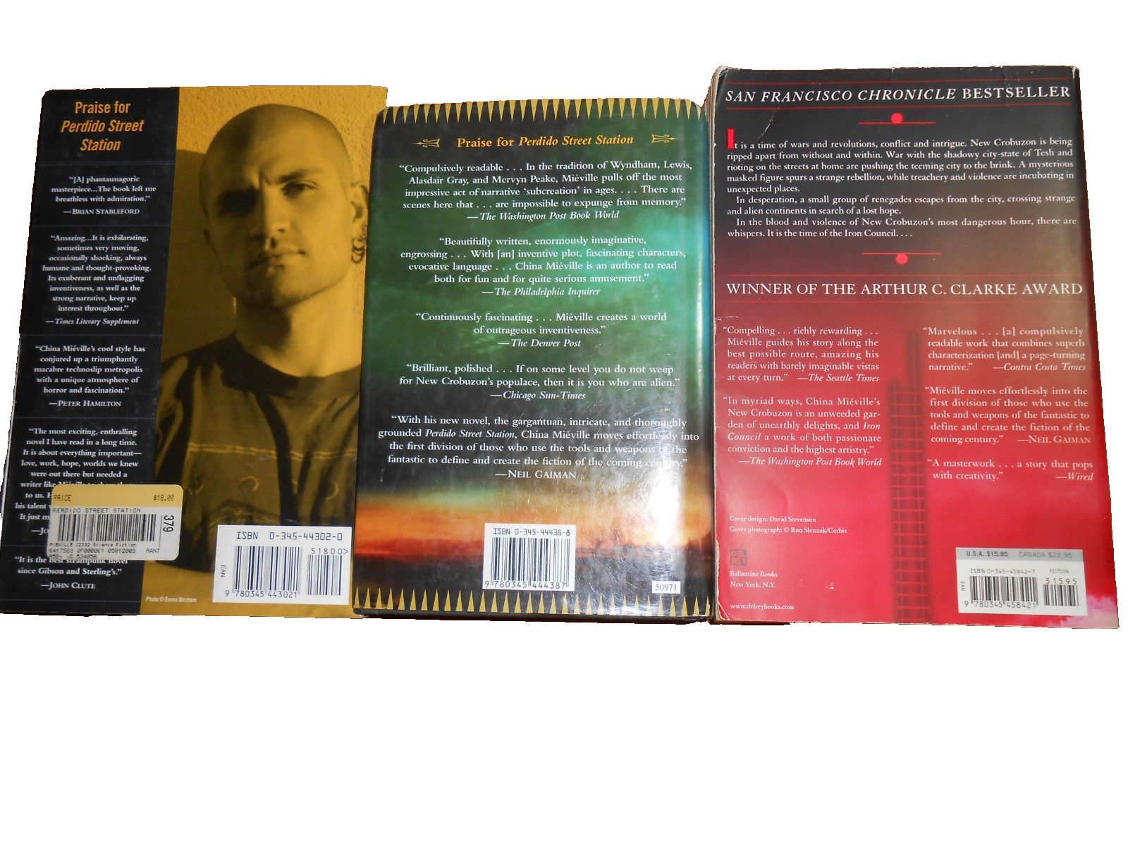 China Mieville Complete Mixed Set of 3 NEW CROBUZON series – 2TPB HC/DJ GC
