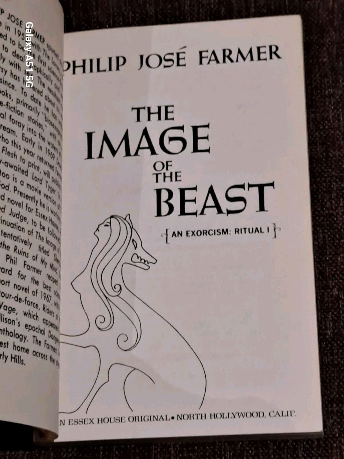 Philip Jose Farmer The image of the beast Essex House original #108