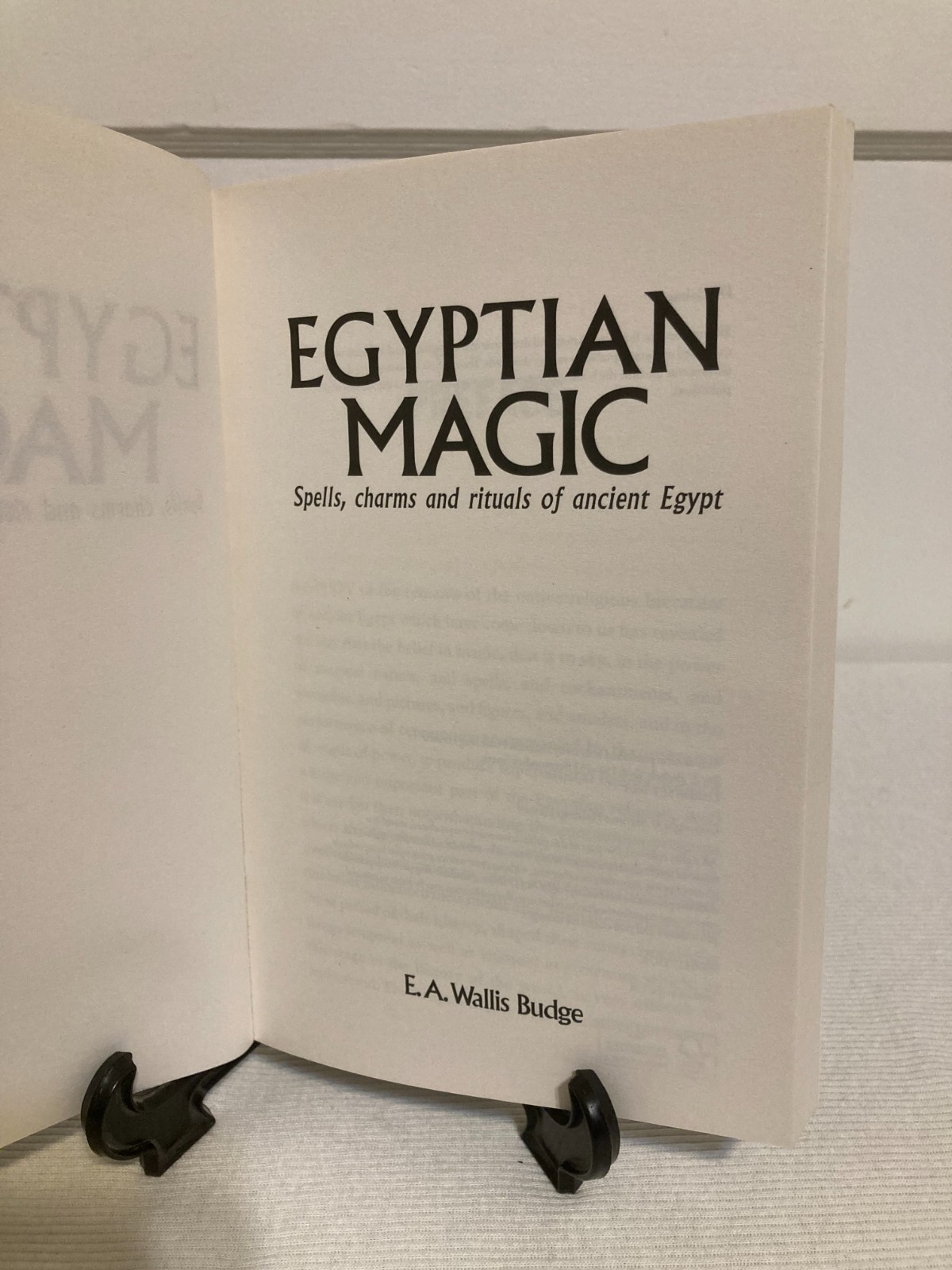 Egyptian Magic : Spells, Charms and Rituals of Ancient Egypt by A.E.Wallis Budge