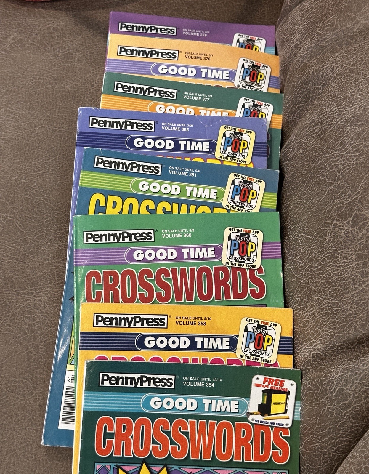 Lot of 10 All Easy Dell Penny Press ALL EASY Crossword Puzzle Books UNSORTED
