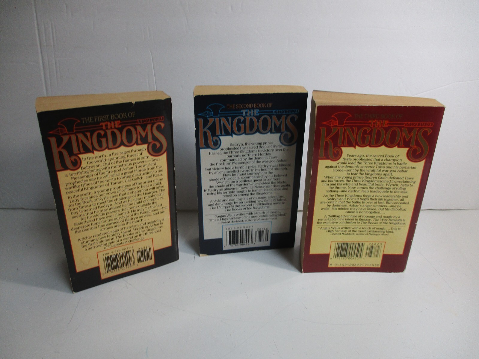 Lot of 3 The Kingdoms Series by Angus Wells Vols. 1-3 Paperback Books