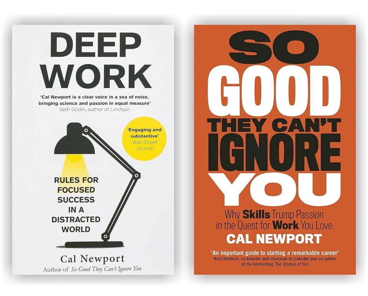 2 Books Set by Cal Newport [So Good They Can’t Ignore You & Deep Work by Generic