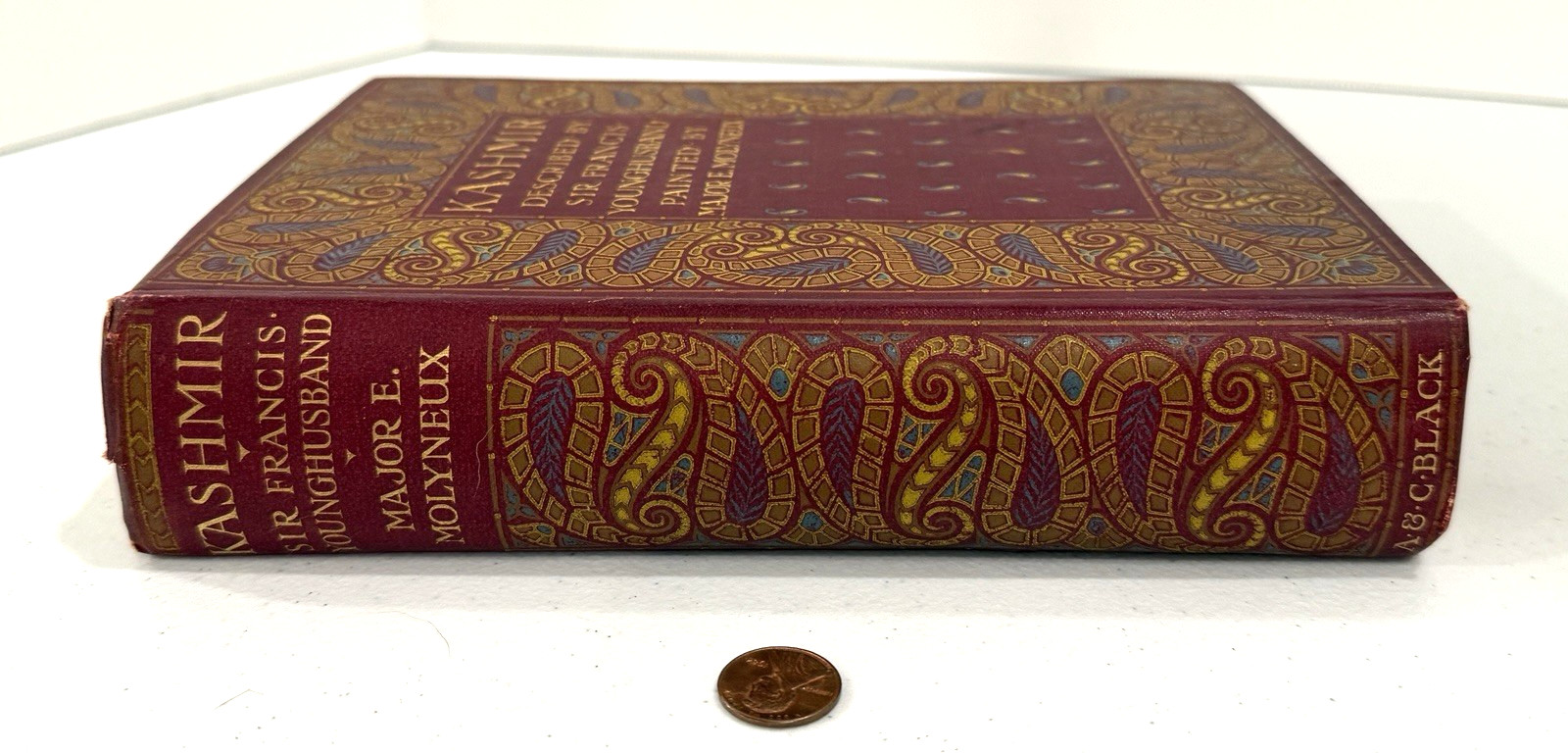 Kashmir Described by Sir Younghusband Paintings Molyneux 1st Edition & Printing