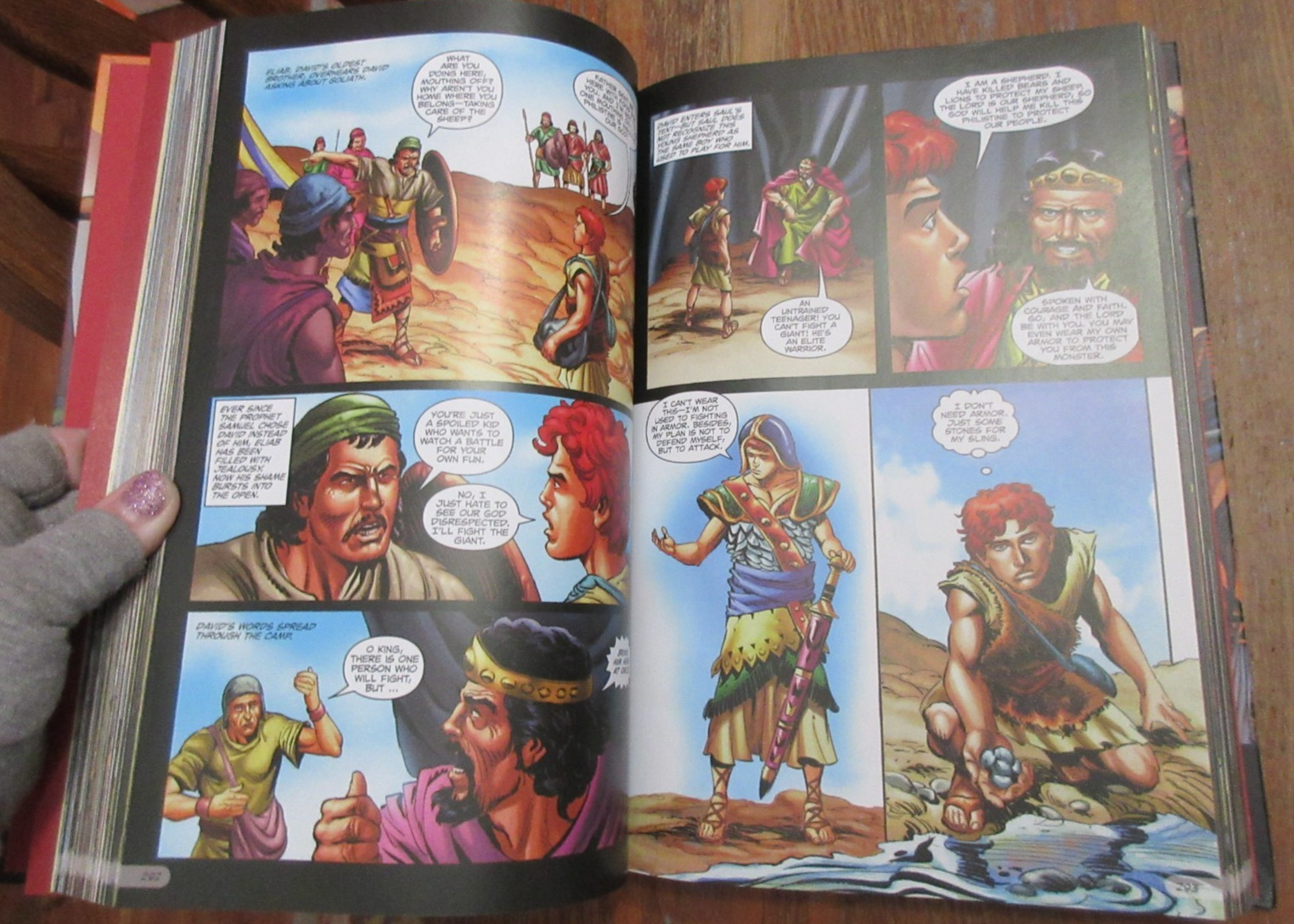 THE ACTION BIBLE Various Bible Stories In Comic Book Style Illus SERGIO CARIELLO