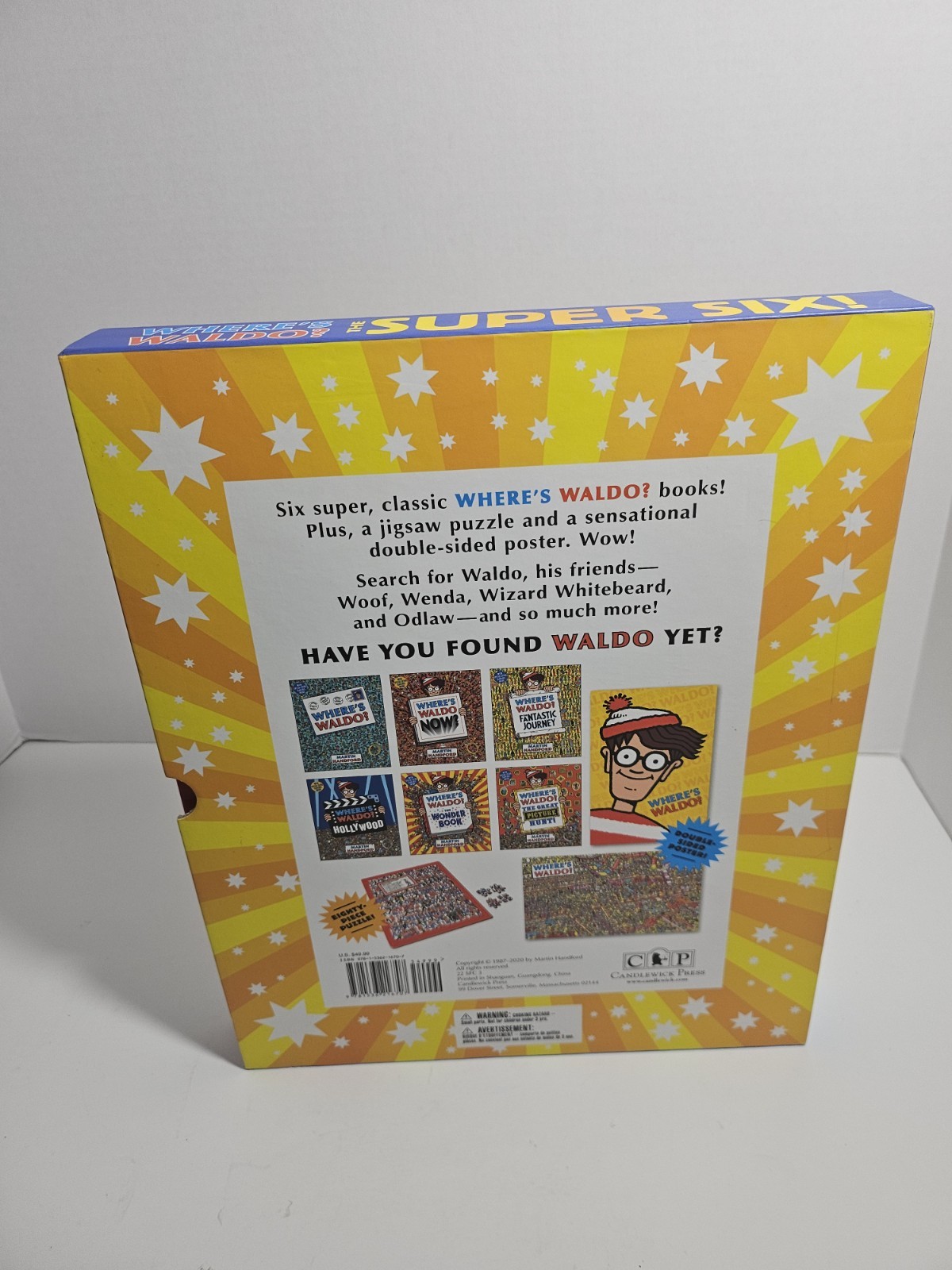 Where’s Waldo Super Six Set 6 Books And Puzzle Book Set in Slip Case Cover